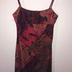 Vintage Paisley Floral Dress